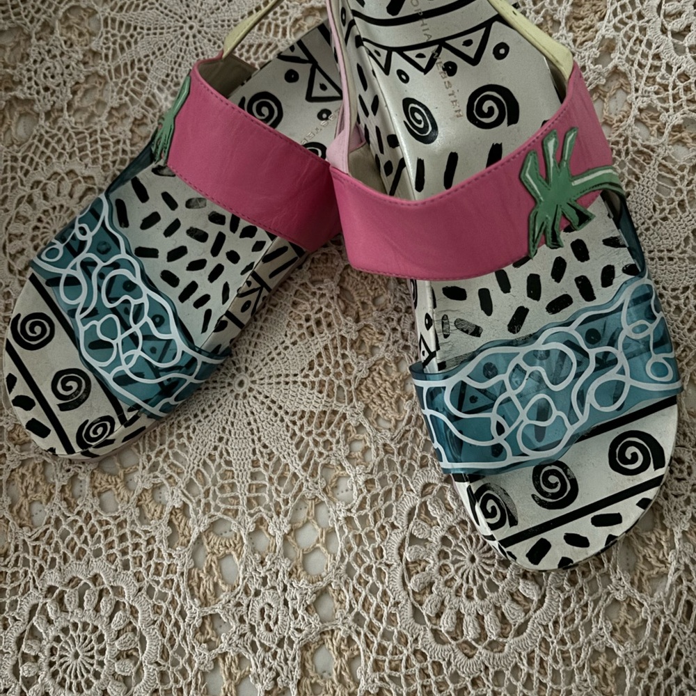 SOPHIA WEBSTER UK Designer Funky Colourful Beach Sandals 39.5